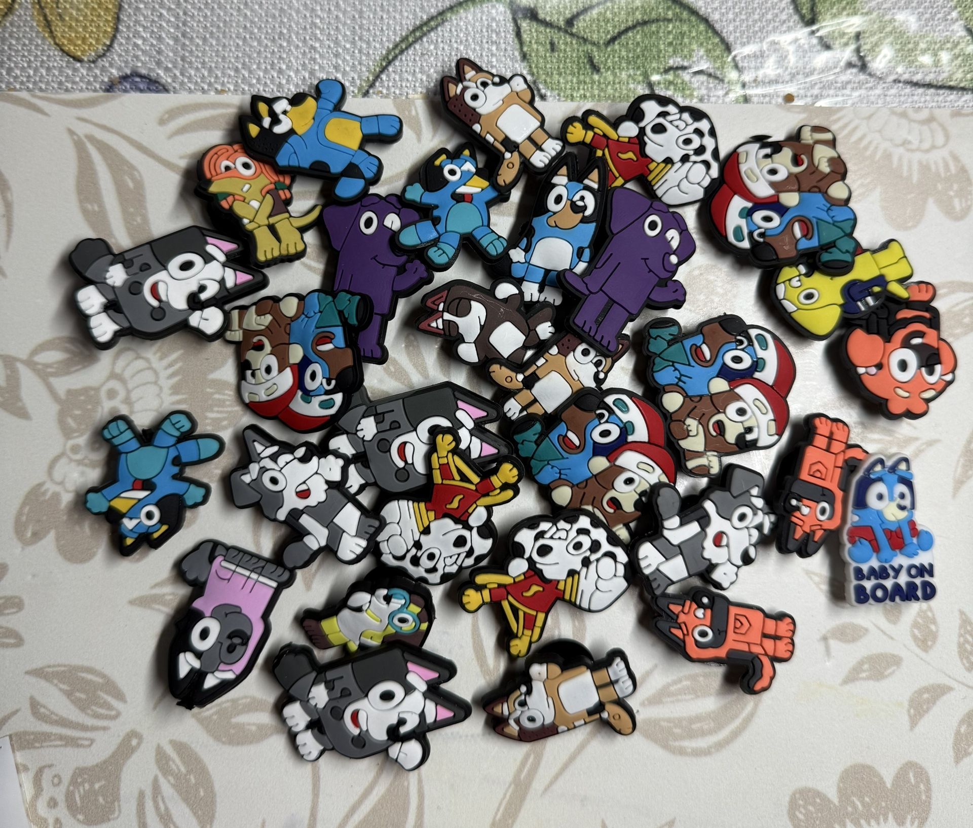 Bluey Clog Charms, Lot Of 5 Pieces, Randomly Chosen