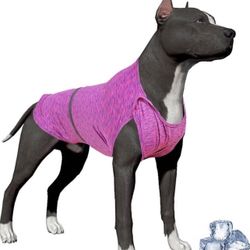 Brandnew(XXL) Dog Cooling Shirts Absorb Water/Strechy & Easy Wearing, Lightweight Quick Dry 2 Leg Sleeveless Dog Cooling Shirts for Pit Bull Dogs Outd