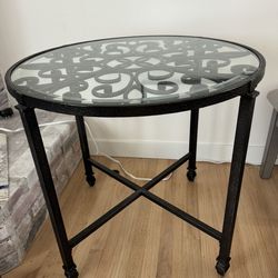 Round Glass Table