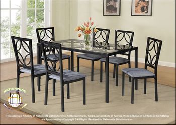 New Dinette Set W 6 Chairs