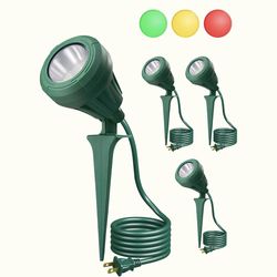 Set of 4 outdoor Spotlight with colors
