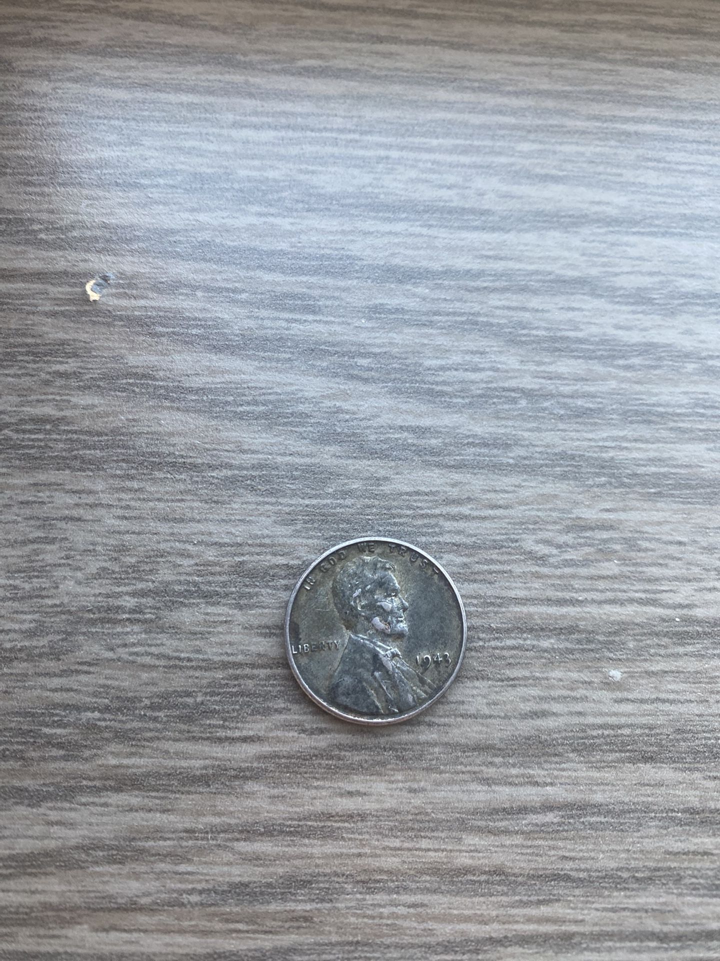 one-cent silver coin, issued in 1943