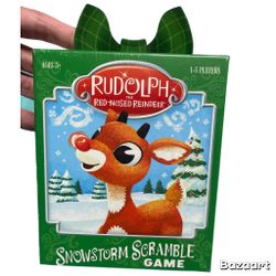 Funko Rudolph The Red-Nosed Reindeer Snowstorm Scramble Game New
