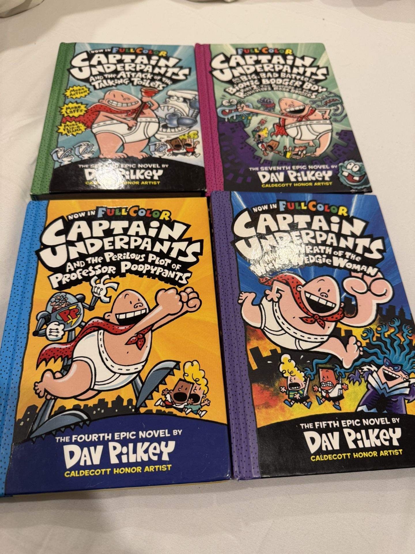 4 Captain Underpants Books