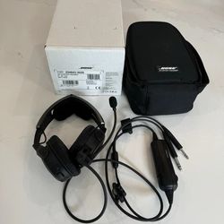 Bose A20 Aviation Headset With Dual Plug Cable And Bluetooth 