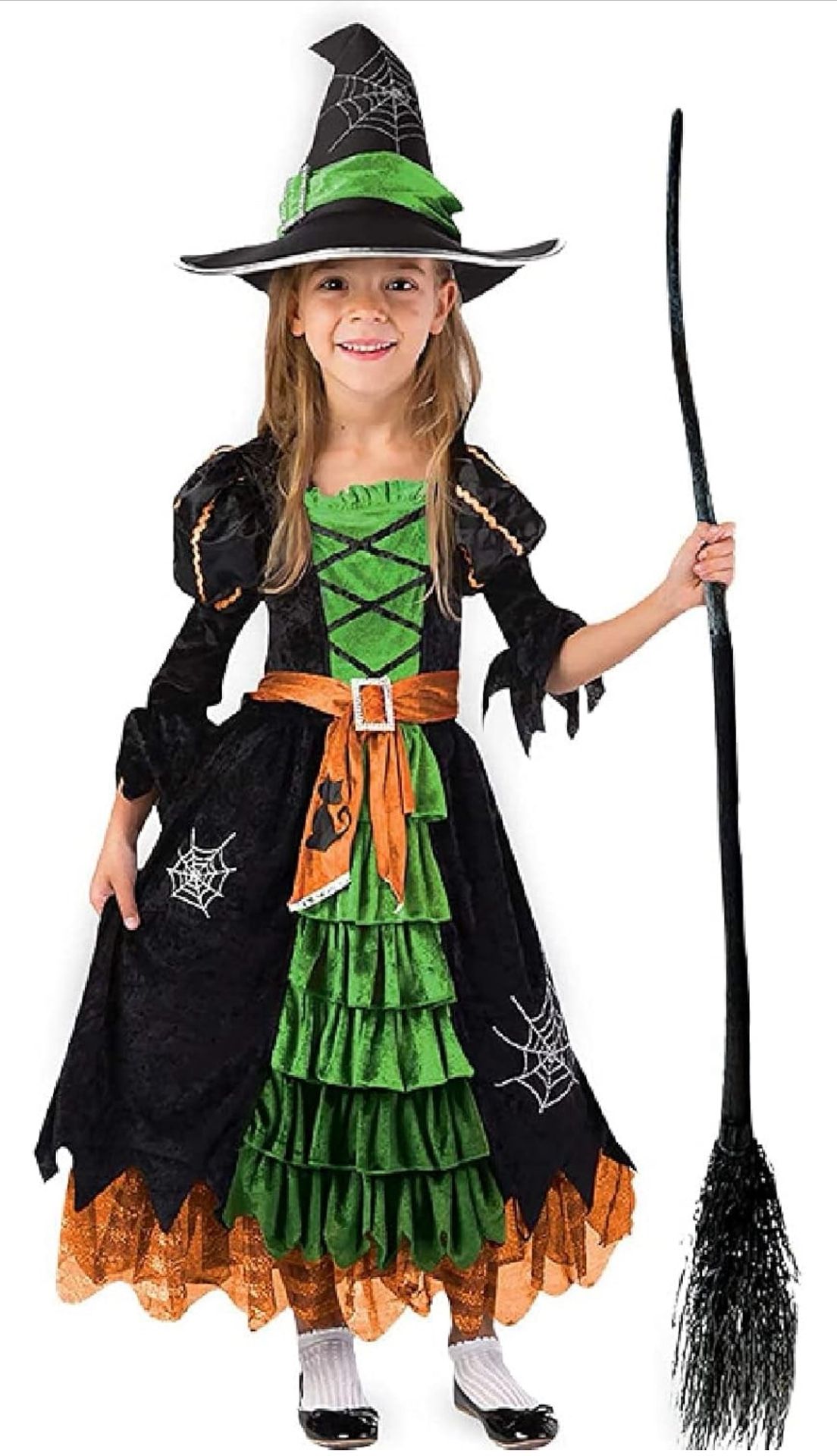 Halloween girls' witch dress,holiday witch dress,princess dress long dress masquerade party costumes