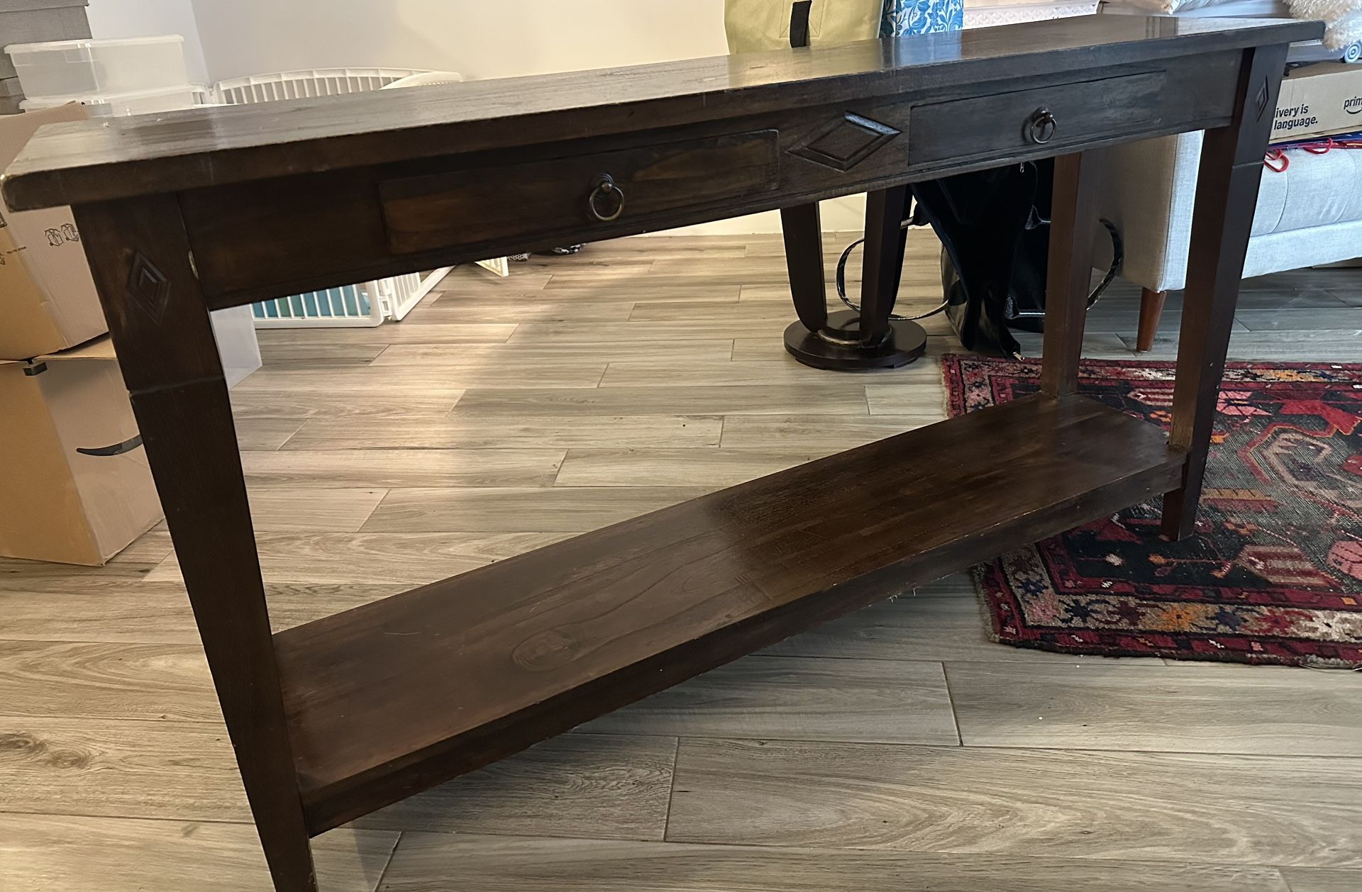 Solid Wood Console Table