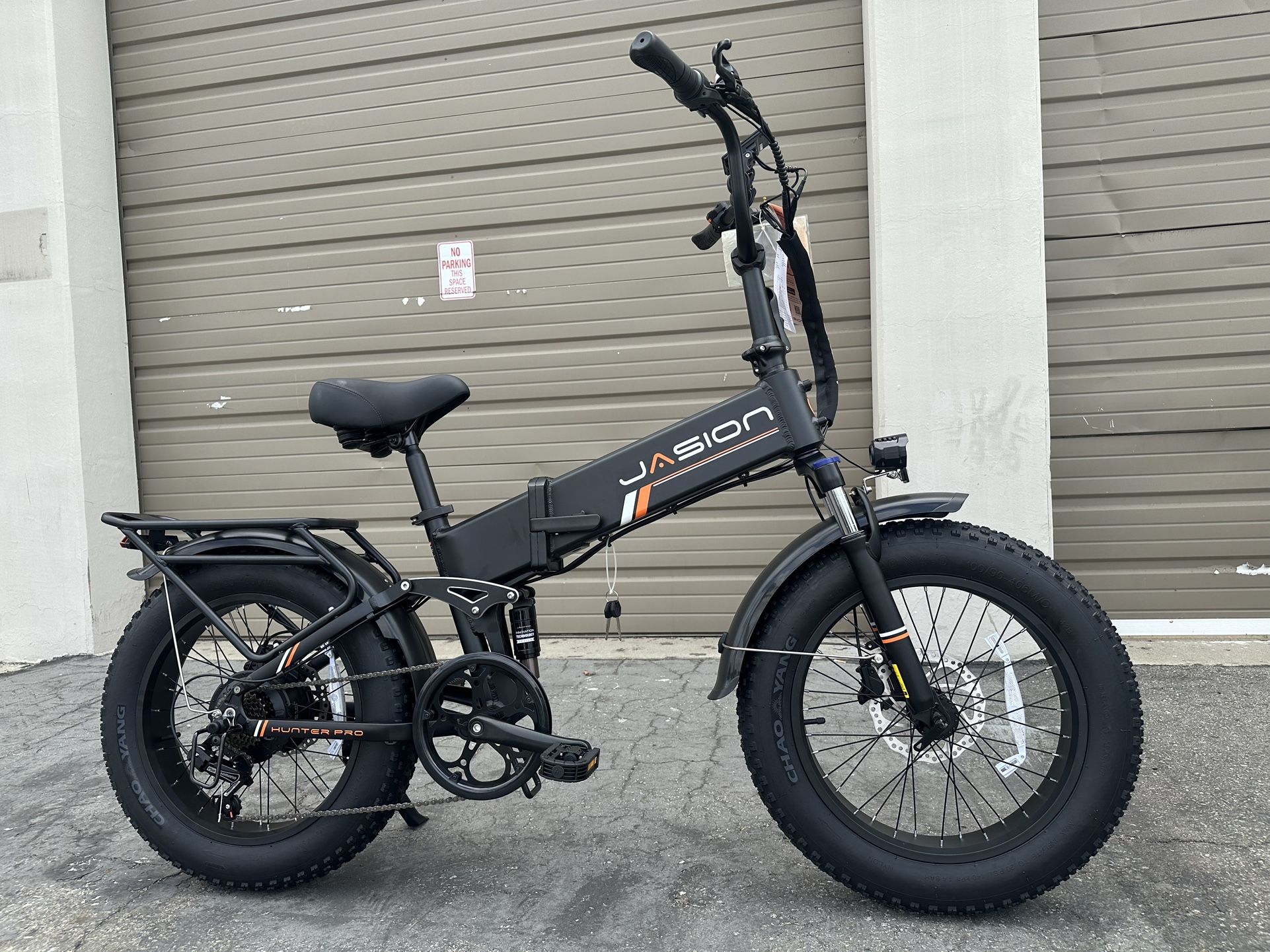 JASION Hunter Pro 1000 Watt Dual Suspension Electric Bike Phantom Black