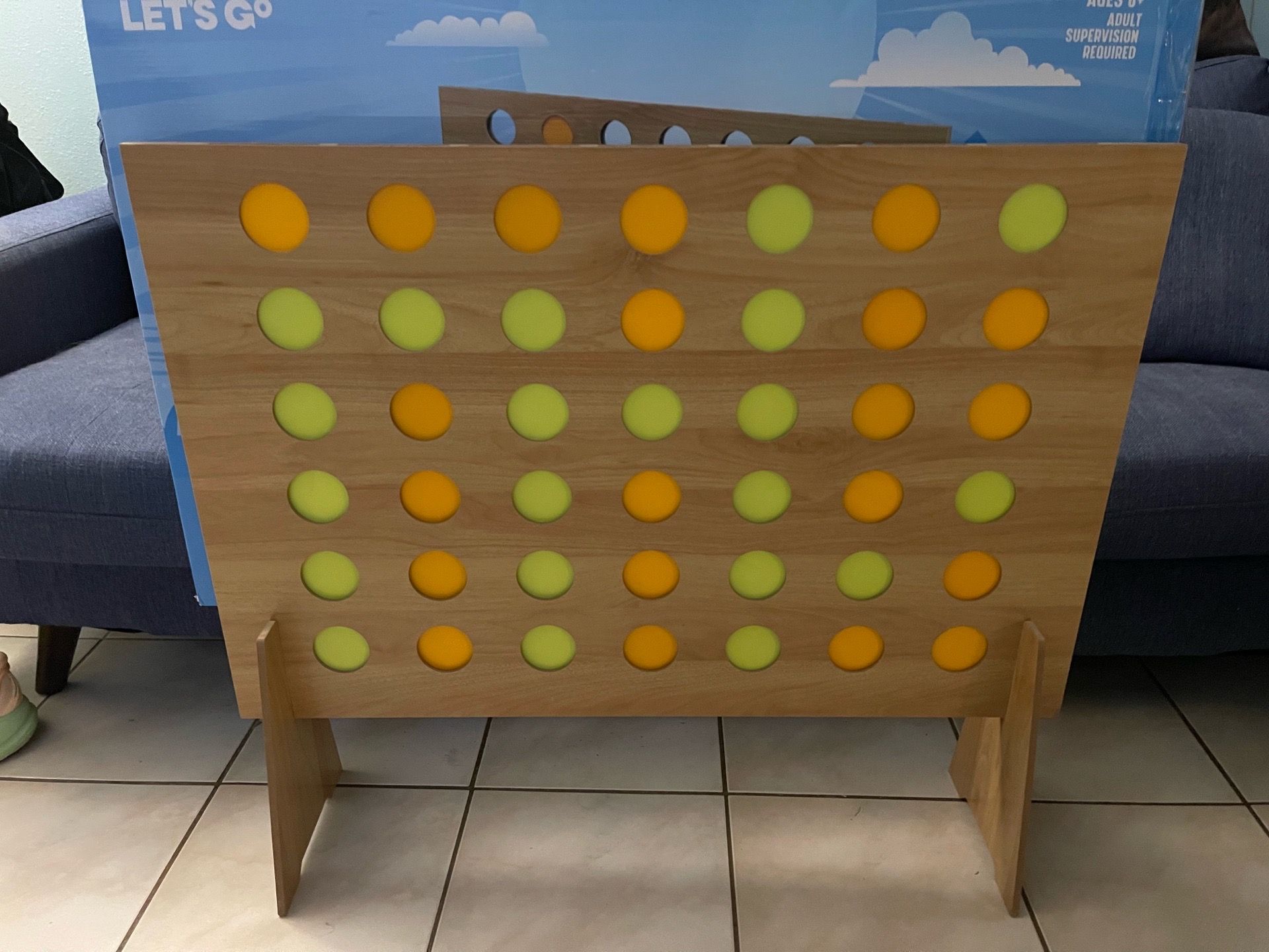 Giant Wooden Connect Four Game