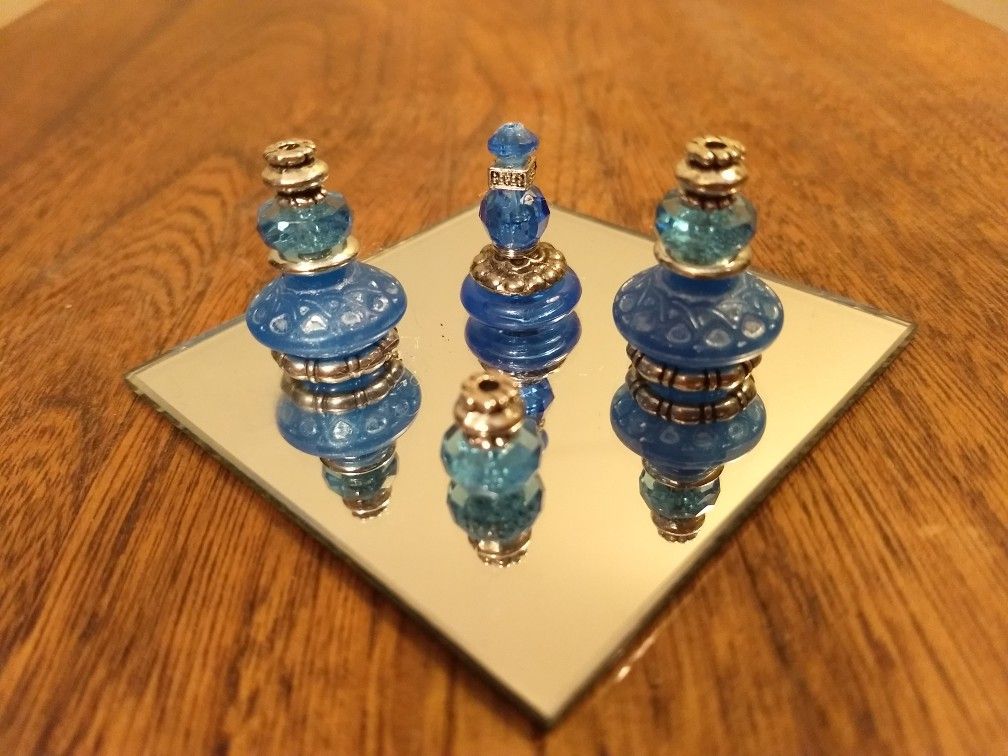 Barbie Doll Miniature Vanity Perfume Bottle Set