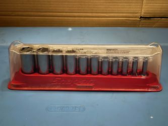 Snap-on Tools 11 pc 3/8" Drive 6-Point SAE Flank Drive® Deep Socket Set