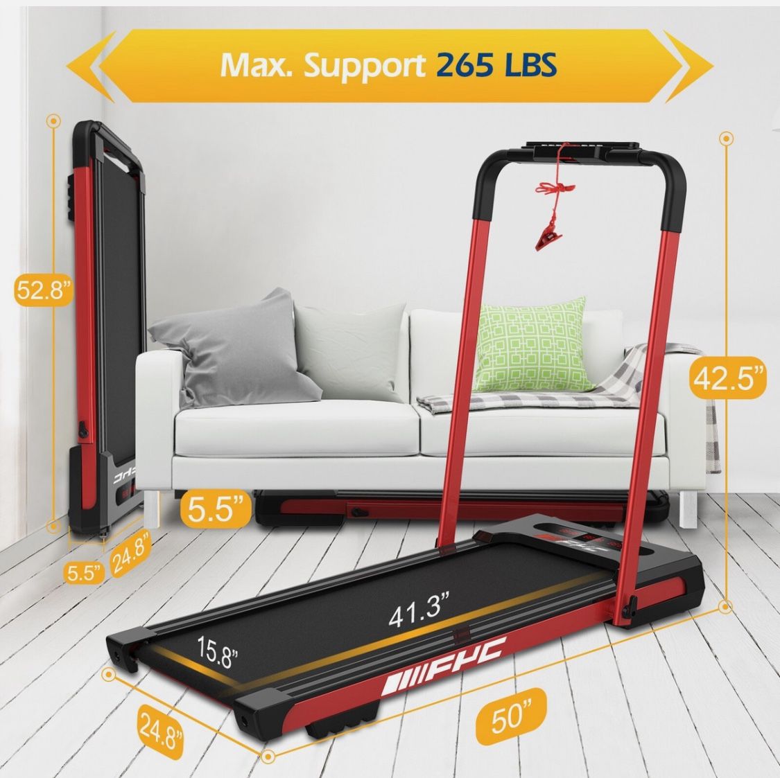 FYC Walking Pad (Red, no remote)