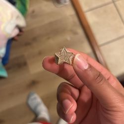 Rhinestone Star Pinky Finger Ring