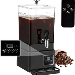 Coffee Urn Commercial Coffee Maker, Food-grade Plastic 10 L 65 Cups, Hot Chocolate Machine,Transparent Electric Percolator Coffee Pot for Catering Hot