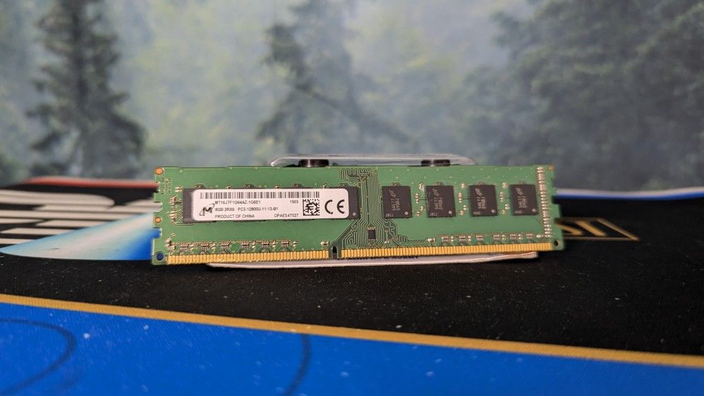 (2 Dual Channel Available) Micron Desktop Ram, 8 Gig Sticks, Dual Channel, DDR3 1600MHz