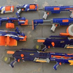 Nerf Elite N-Strike guns Lot