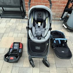 Like New Britax B-Free + B-safe Travel System - Infant/toddler/child