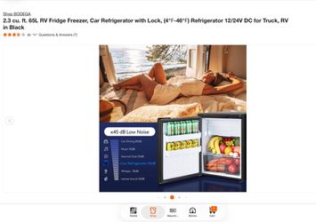 We have this brand new como refrigerator in box We take cash or Zelle we locate in hesperia hop BODEGA 2.3 cu. ft. 65L RV Fridge Freezer, Car Ref