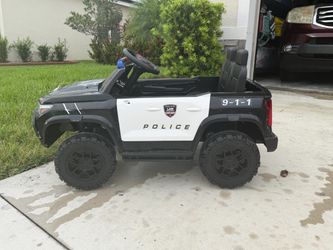 12V Electric Police Car 2 Seater