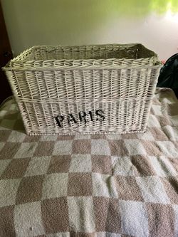 Antique White Basket