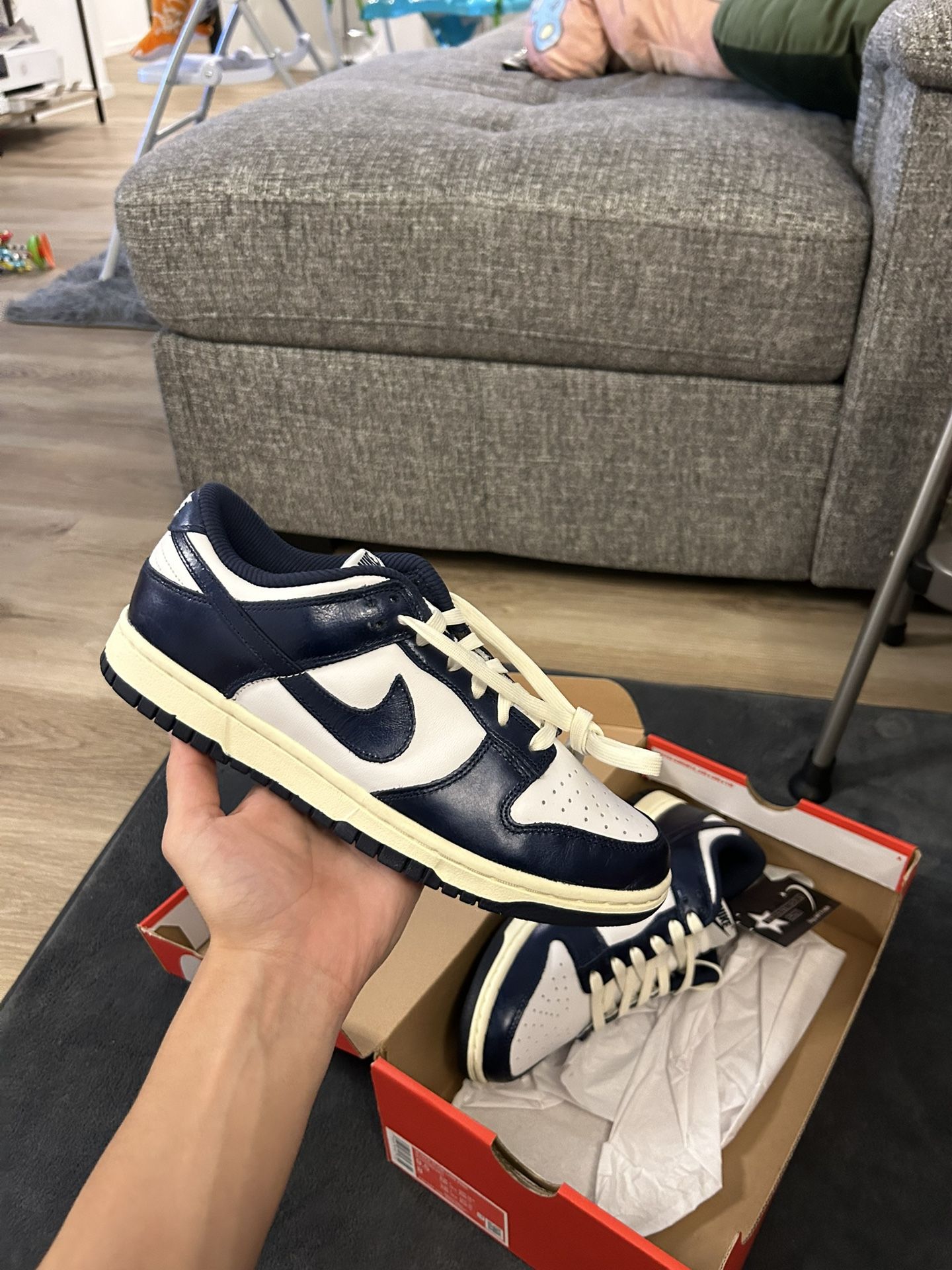 Nike Dunk Vintage Navy PRM *READ DESCRIPTION*