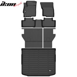 Fits 2011-2024 Mitsubishi Outlander Sport TPE 3D Backrest + Floor + Trunk Mats 6PCS