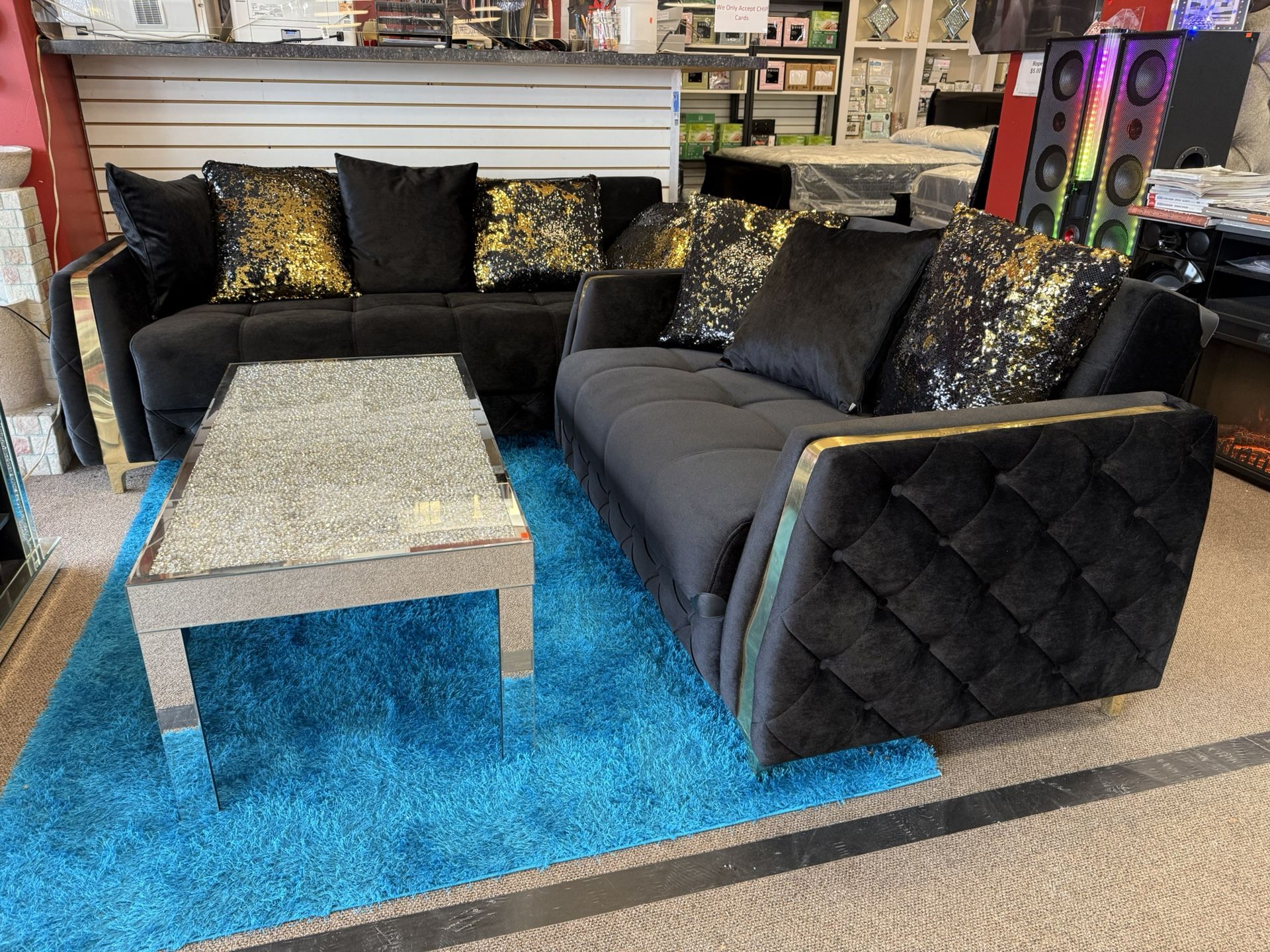 Bk Futon Galaxy Sofá And Love Seat