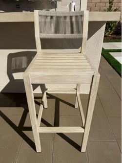 Pottery Barn Indio Coastal Bar Stool