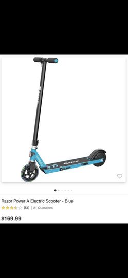 Razor Power A Electric Scooter - Blue