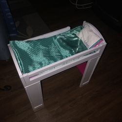 Doll Bed With Bedding 