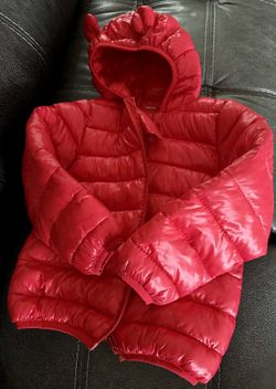 Toddler 3T-4T Red Puffer Jacket - Gently Used