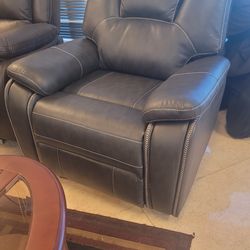 New open box Gray power recliner