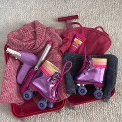 American Girl Doll Outfits+ Suitcase+ Accessories