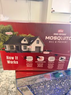 Ortho Home Defense Mosquito Kill and Prevent, Controla Mosquitos y Larvas, Silencioso, Fácil de Usar, Protege hasta 4,300 pies cuadrados, 1 Estación p