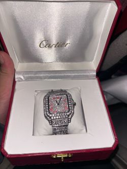 Cartier Custom iced out watch