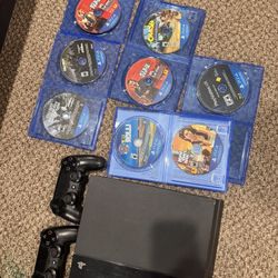 PS4 & Games- Great Condition 