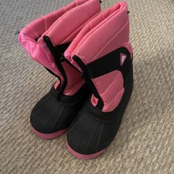 Aleader Kids Womens Snow Boots, Pink, Kids Size 3 Winter Boots