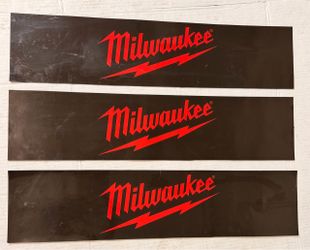 Milwaukee Tool Logo Decal Stickers – Set of 3