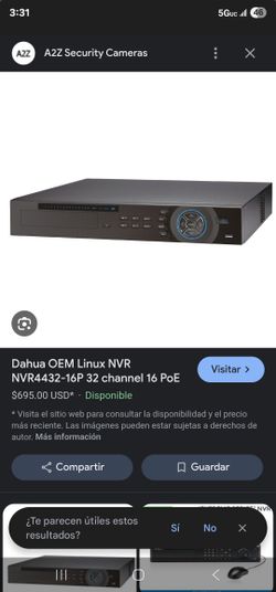 Dahua OEM NVR4432-16P Linux NVR 32 channel 16 PoE
