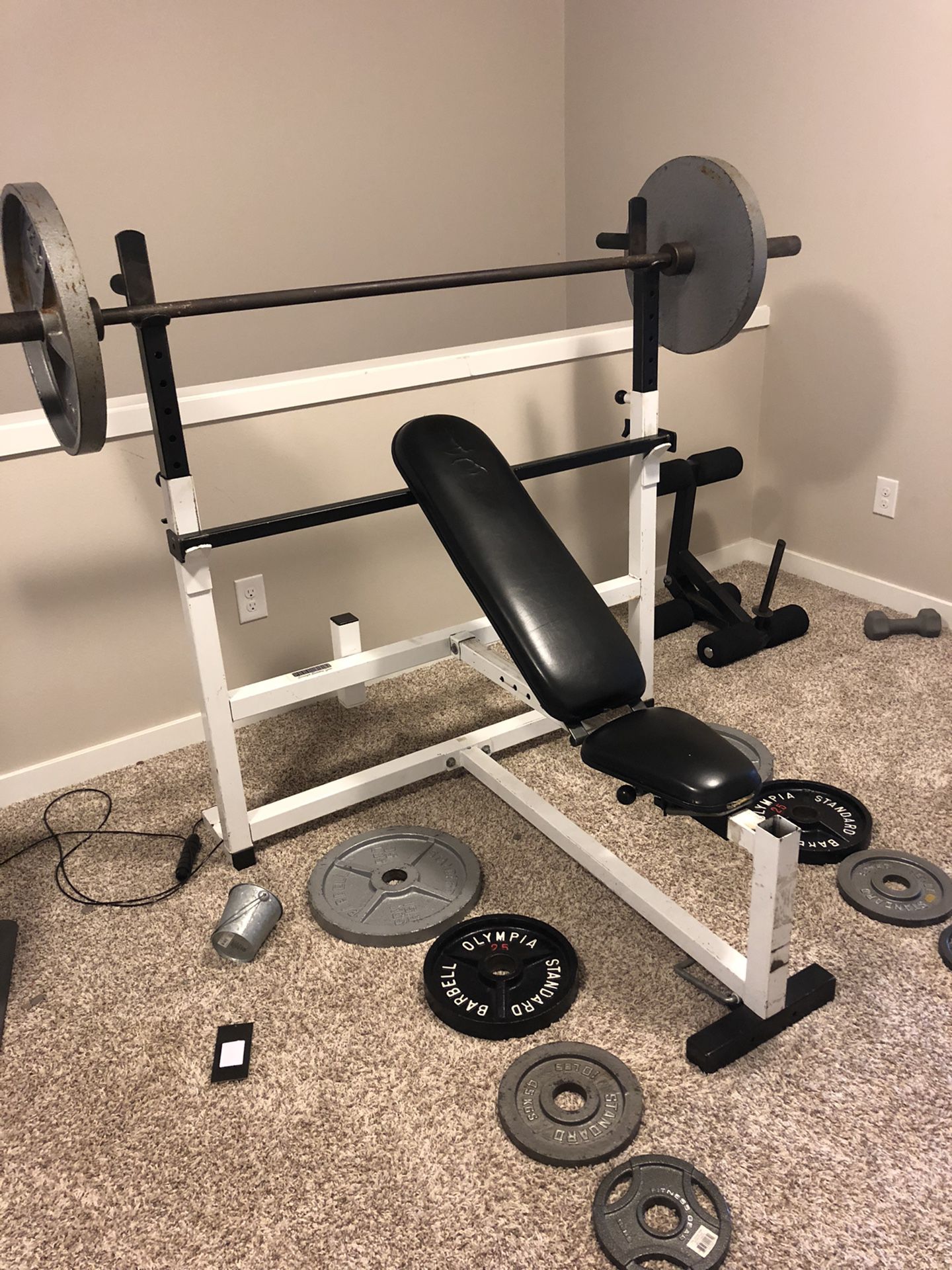Bench Press with 285 Lbs of Plates