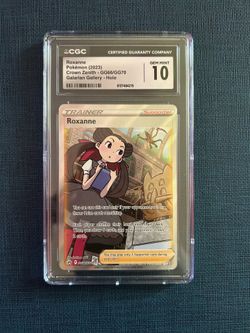 Pokémon Roxanne GG66/GG70 Crown Zenith Galarian Gallery Full Art Holo CGC 10