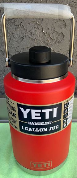YETI RESCUE RED 1gal One Gallon Jug Canister Container Bottle BRAND NEW