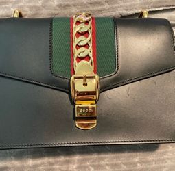 Gucci Sylvie Black Leather Handbag
