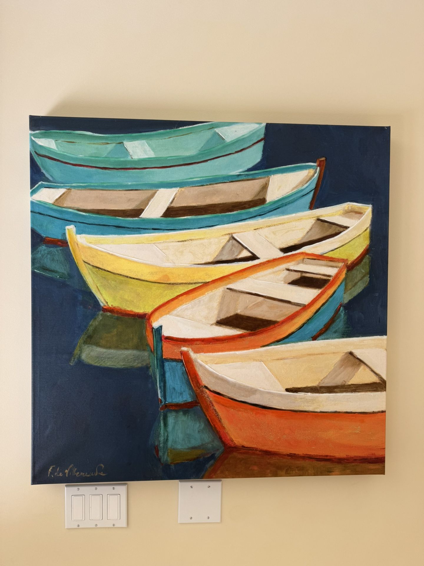 Summer Boats Canvas Art