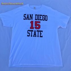 Kawhi Leonard San Diego State Jersey Retirement mens large.Fruit of the Loom 100% cotton . 29” length 22” pit to pit