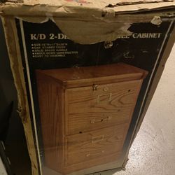 Antique Filing Cabinet/nightstand 