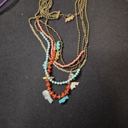 Avon Multistrand Critters Necklace 