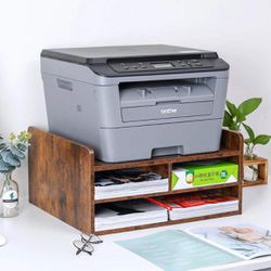3 Tier Desktop Printer Stand with Storage