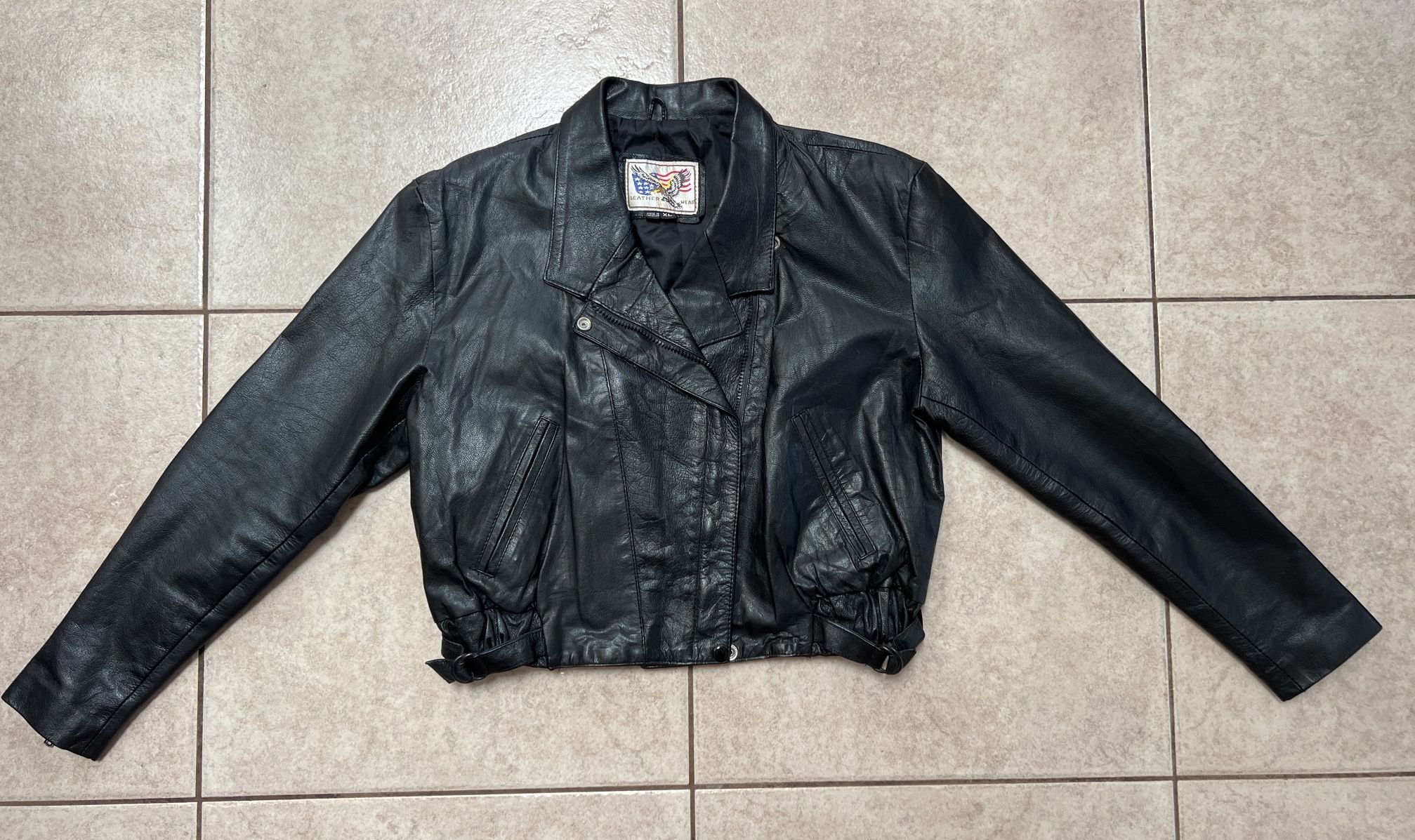 Vintage Leather Women’s Size M Wear vibe Schott Biker Jacket Bomber 