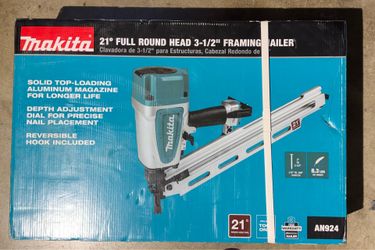 NEW Makita AN924 21 Full Round Head 3-12” Framing Nailer - In Box